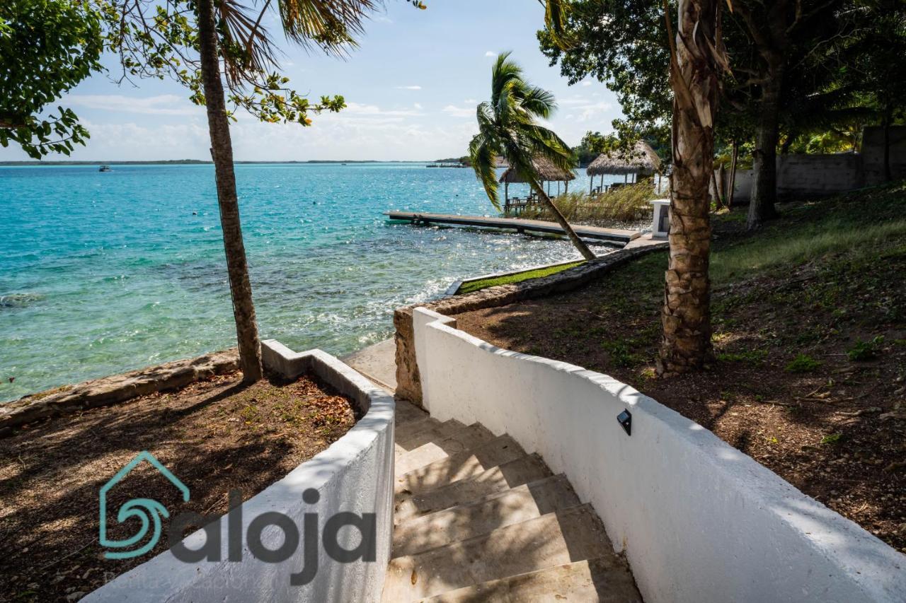 Villa Xtohil With Private Access To The Magic 7 Colors Lagoon Бакалар Екстер'єр фото
