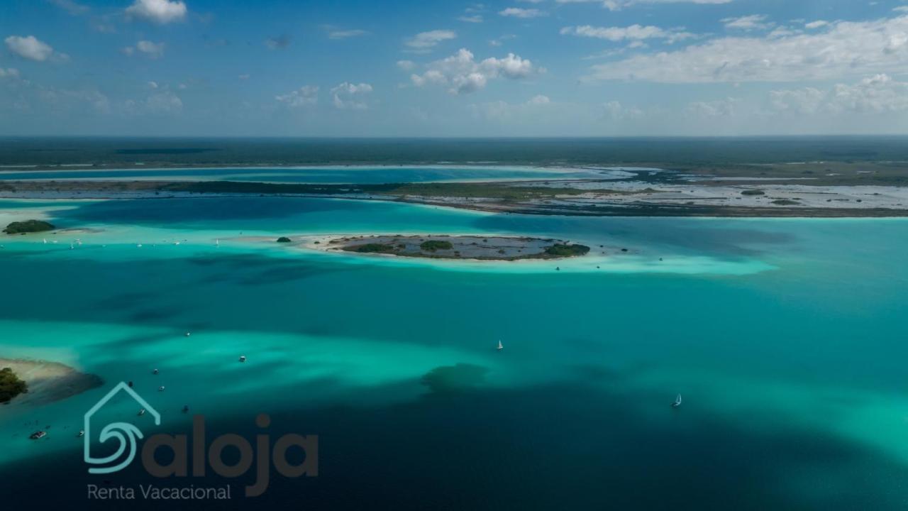 Villa Xtohil With Private Access To The Magic 7 Colors Lagoon Бакалар Екстер'єр фото